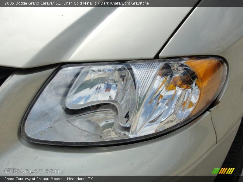 Linen Gold Metallic / Dark Khaki/Light Graystone 2005 Dodge Grand Caravan SE