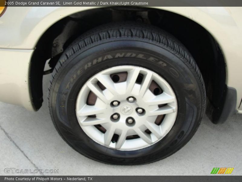 Linen Gold Metallic / Dark Khaki/Light Graystone 2005 Dodge Grand Caravan SE