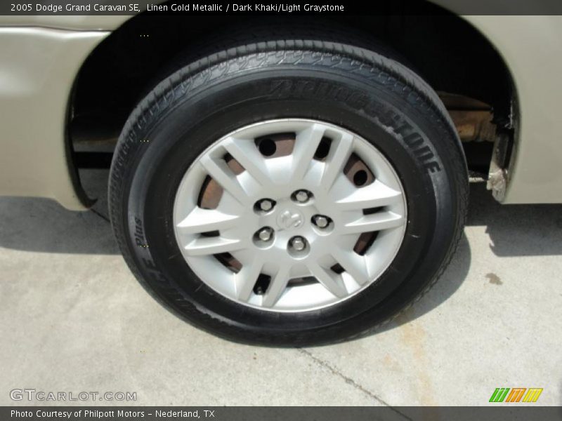 Linen Gold Metallic / Dark Khaki/Light Graystone 2005 Dodge Grand Caravan SE