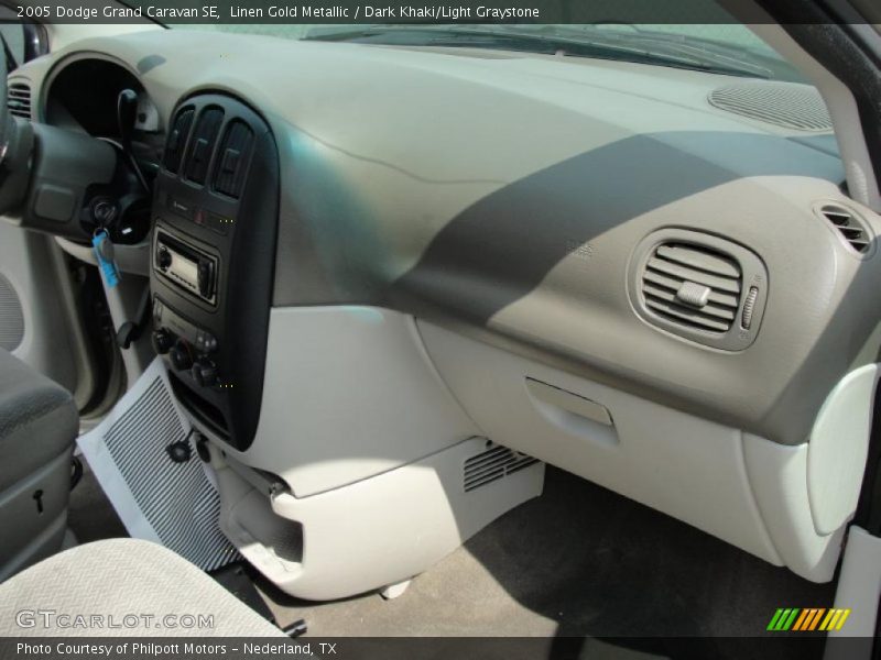 Linen Gold Metallic / Dark Khaki/Light Graystone 2005 Dodge Grand Caravan SE