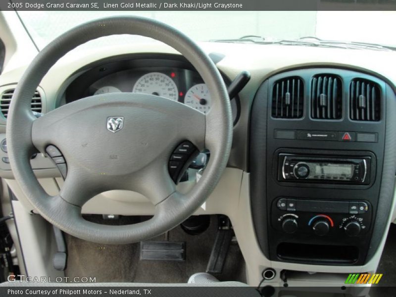 Linen Gold Metallic / Dark Khaki/Light Graystone 2005 Dodge Grand Caravan SE