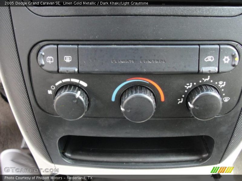 Linen Gold Metallic / Dark Khaki/Light Graystone 2005 Dodge Grand Caravan SE