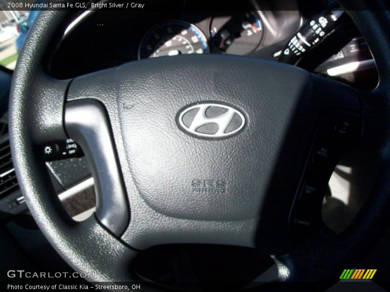 Bright Silver / Gray 2008 Hyundai Santa Fe GLS