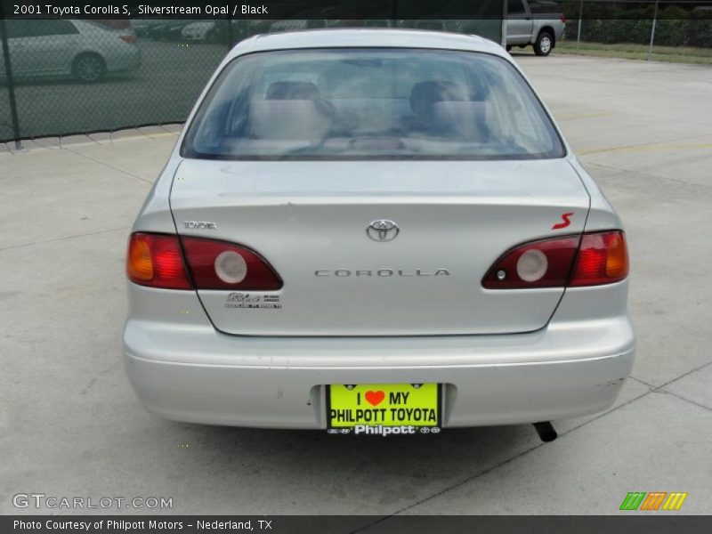 Silverstream Opal / Black 2001 Toyota Corolla S