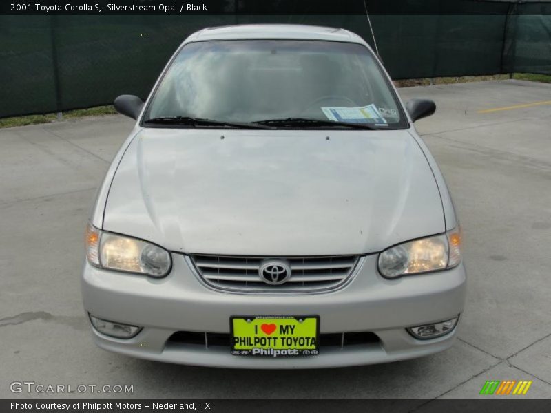 Silverstream Opal / Black 2001 Toyota Corolla S