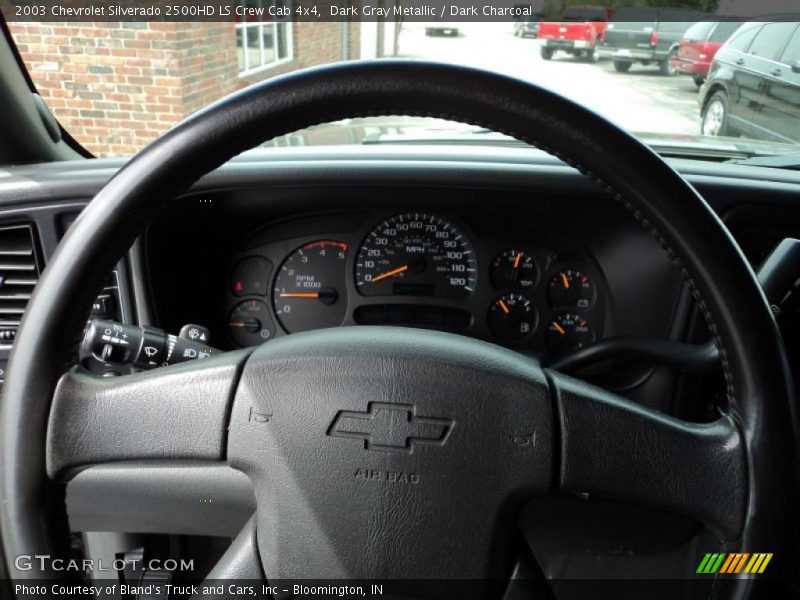 Dark Gray Metallic / Dark Charcoal 2003 Chevrolet Silverado 2500HD LS Crew Cab 4x4
