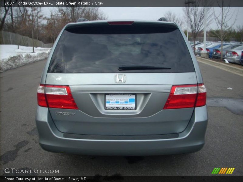 Slate Green Metallic / Gray 2007 Honda Odyssey EX-L