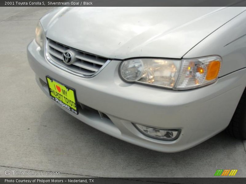 Silverstream Opal / Black 2001 Toyota Corolla S