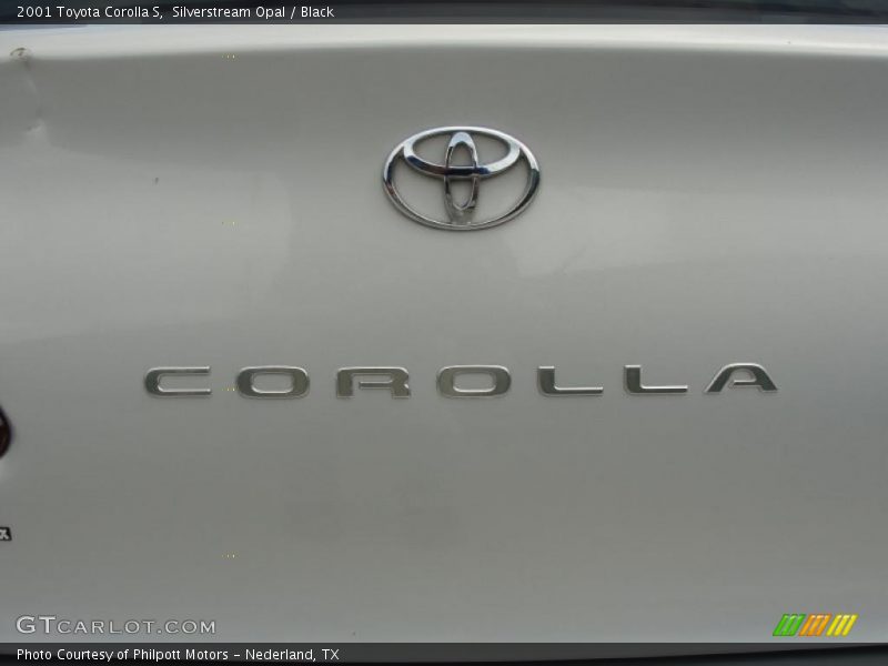 Silverstream Opal / Black 2001 Toyota Corolla S