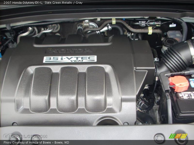 Slate Green Metallic / Gray 2007 Honda Odyssey EX-L