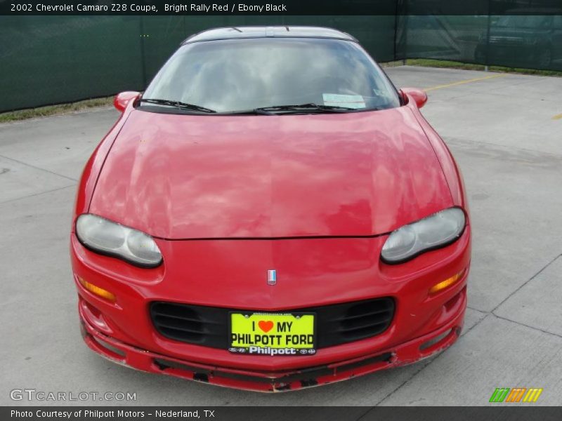 Bright Rally Red / Ebony Black 2002 Chevrolet Camaro Z28 Coupe