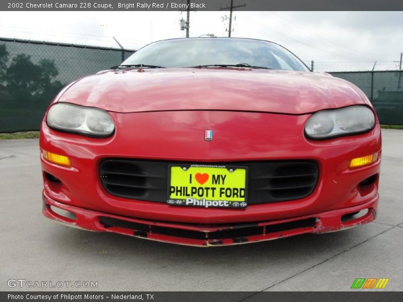 Bright Rally Red / Ebony Black 2002 Chevrolet Camaro Z28 Coupe