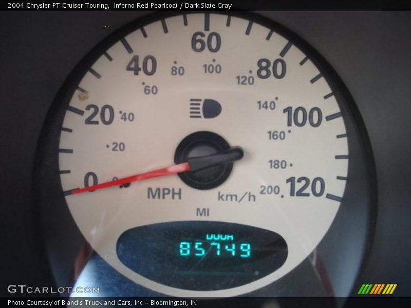 Inferno Red Pearlcoat / Dark Slate Gray 2004 Chrysler PT Cruiser Touring
