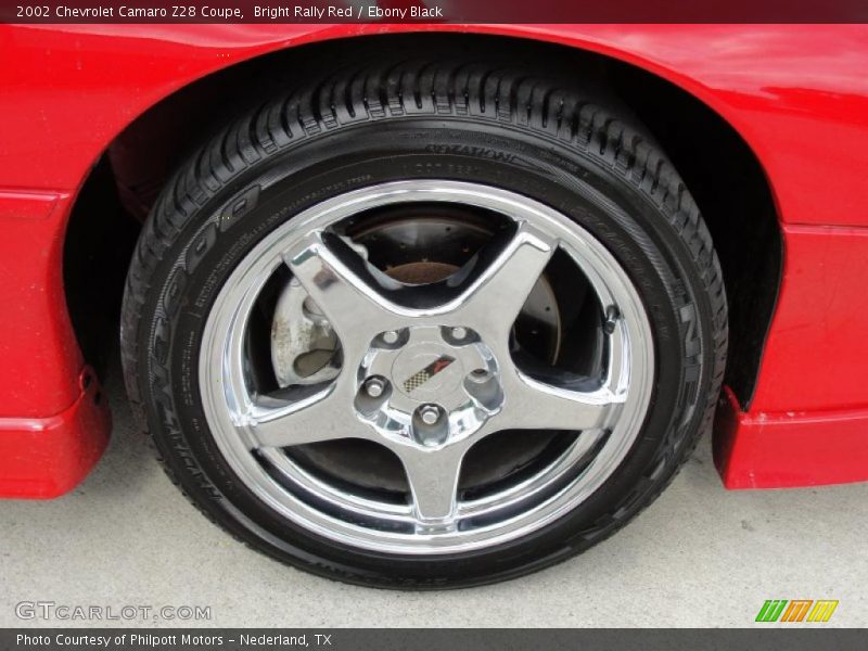 Bright Rally Red / Ebony Black 2002 Chevrolet Camaro Z28 Coupe