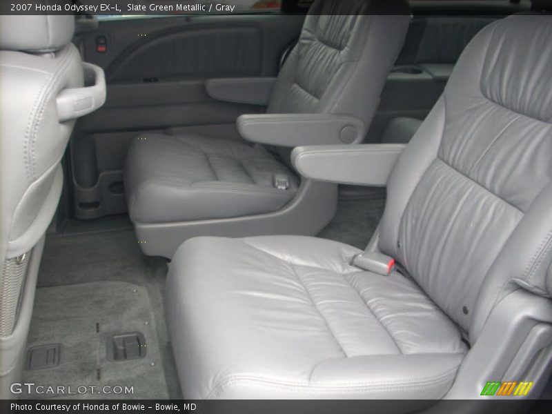 Slate Green Metallic / Gray 2007 Honda Odyssey EX-L