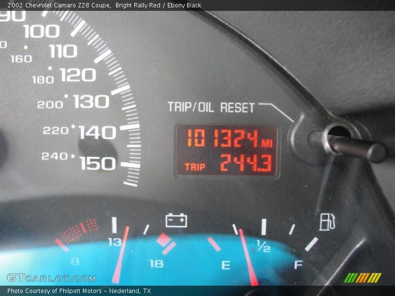 Bright Rally Red / Ebony Black 2002 Chevrolet Camaro Z28 Coupe