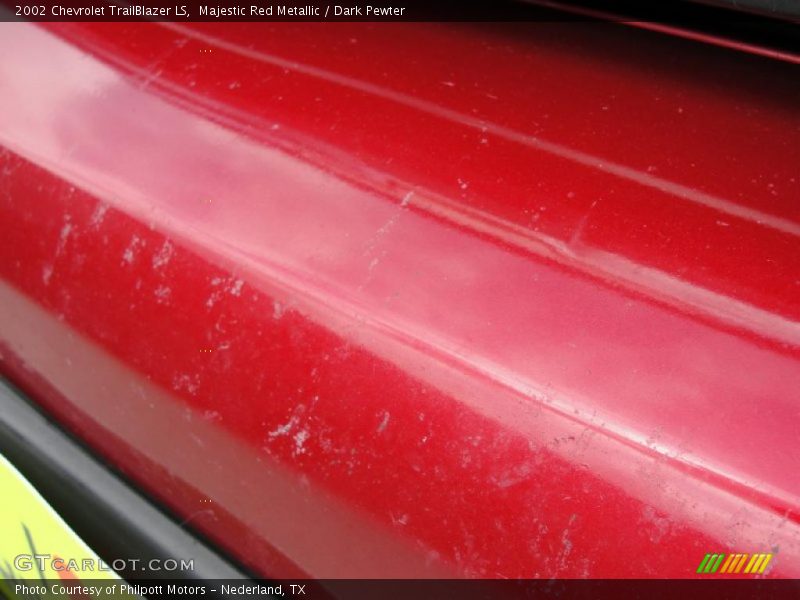 Majestic Red Metallic / Dark Pewter 2002 Chevrolet TrailBlazer LS