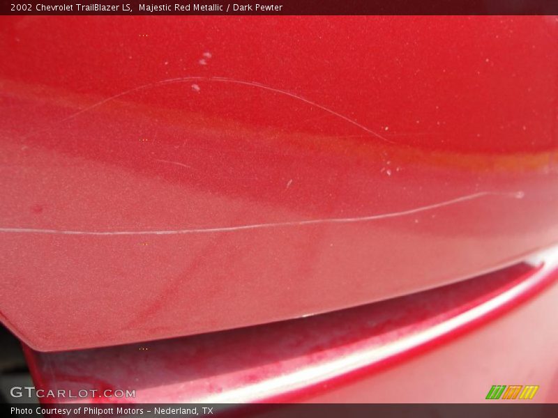Majestic Red Metallic / Dark Pewter 2002 Chevrolet TrailBlazer LS