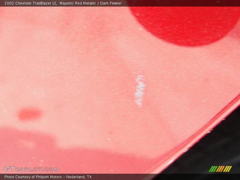 Majestic Red Metallic / Dark Pewter 2002 Chevrolet TrailBlazer LS