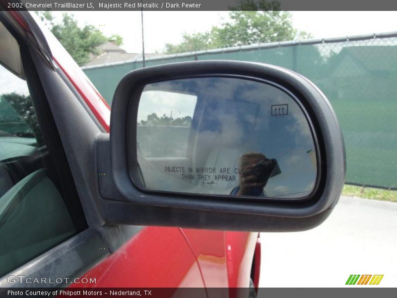 Majestic Red Metallic / Dark Pewter 2002 Chevrolet TrailBlazer LS