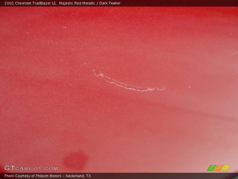 Majestic Red Metallic / Dark Pewter 2002 Chevrolet TrailBlazer LS