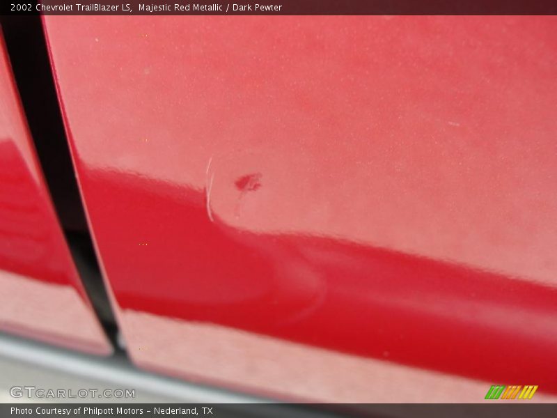 Majestic Red Metallic / Dark Pewter 2002 Chevrolet TrailBlazer LS