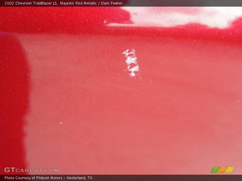 Majestic Red Metallic / Dark Pewter 2002 Chevrolet TrailBlazer LS