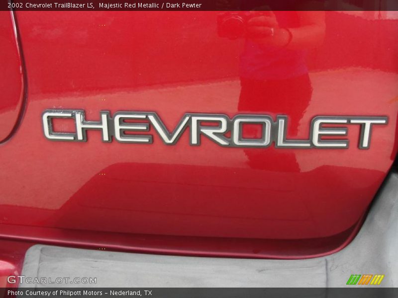 Majestic Red Metallic / Dark Pewter 2002 Chevrolet TrailBlazer LS