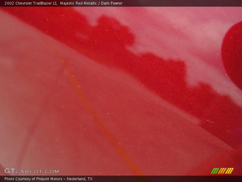 Majestic Red Metallic / Dark Pewter 2002 Chevrolet TrailBlazer LS