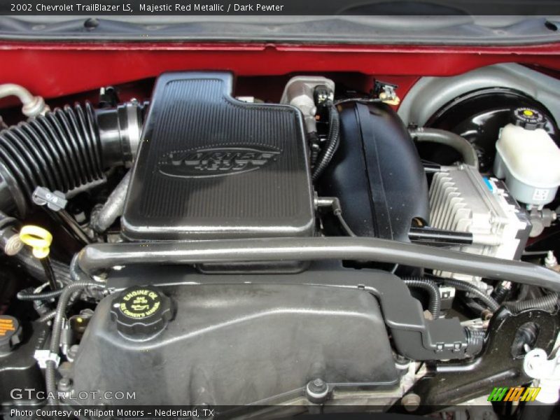 Majestic Red Metallic / Dark Pewter 2002 Chevrolet TrailBlazer LS