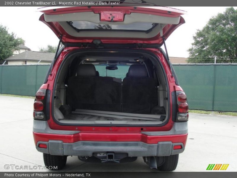 Majestic Red Metallic / Dark Pewter 2002 Chevrolet TrailBlazer LS