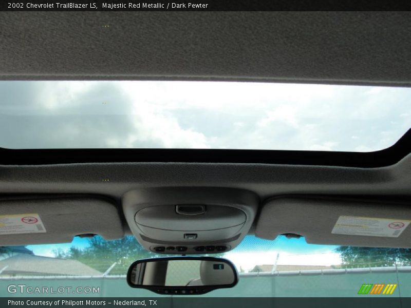 Majestic Red Metallic / Dark Pewter 2002 Chevrolet TrailBlazer LS