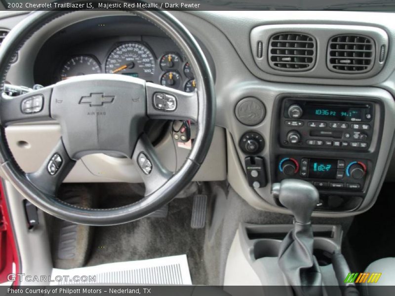 Majestic Red Metallic / Dark Pewter 2002 Chevrolet TrailBlazer LS