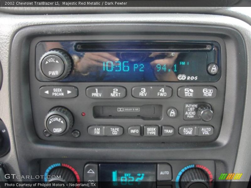Majestic Red Metallic / Dark Pewter 2002 Chevrolet TrailBlazer LS