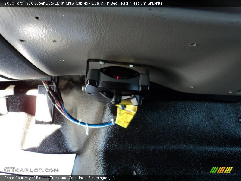 Red / Medium Graphite 2000 Ford F350 Super Duty Lariat Crew Cab 4x4 Dually Flat Bed