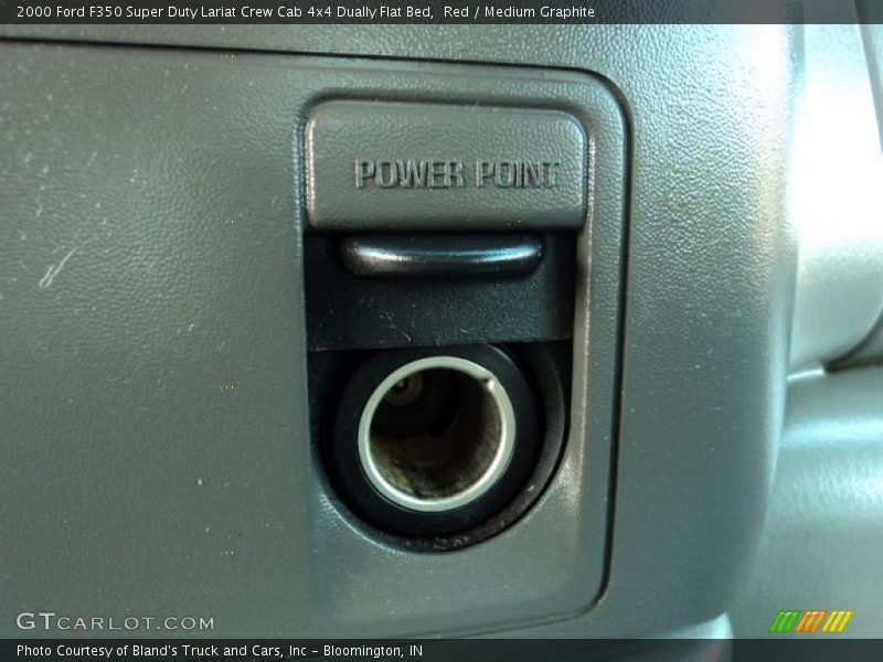 Red / Medium Graphite 2000 Ford F350 Super Duty Lariat Crew Cab 4x4 Dually Flat Bed