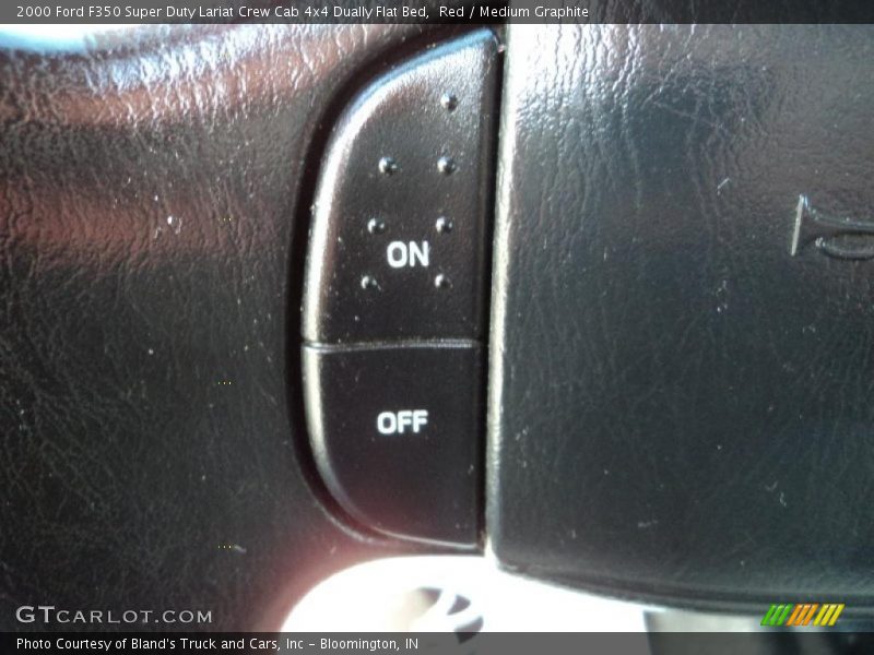 Red / Medium Graphite 2000 Ford F350 Super Duty Lariat Crew Cab 4x4 Dually Flat Bed