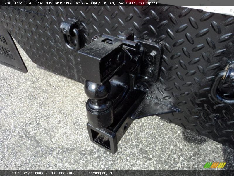 Red / Medium Graphite 2000 Ford F350 Super Duty Lariat Crew Cab 4x4 Dually Flat Bed