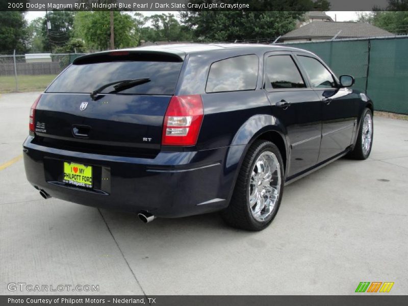 Midnight Blue Pearl / Dark Slate Gray/Light Graystone 2005 Dodge Magnum R/T