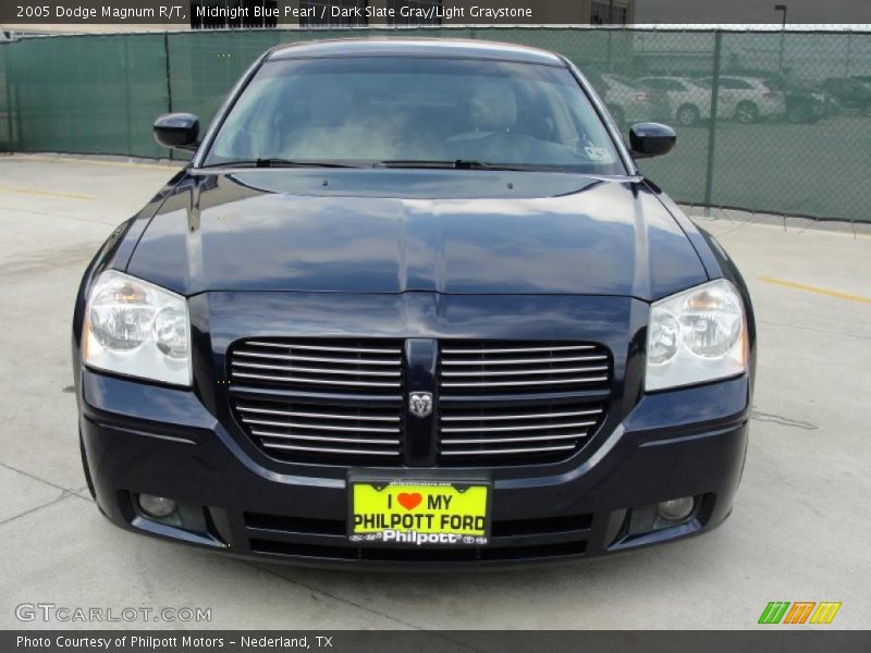 Midnight Blue Pearl / Dark Slate Gray/Light Graystone 2005 Dodge Magnum R/T