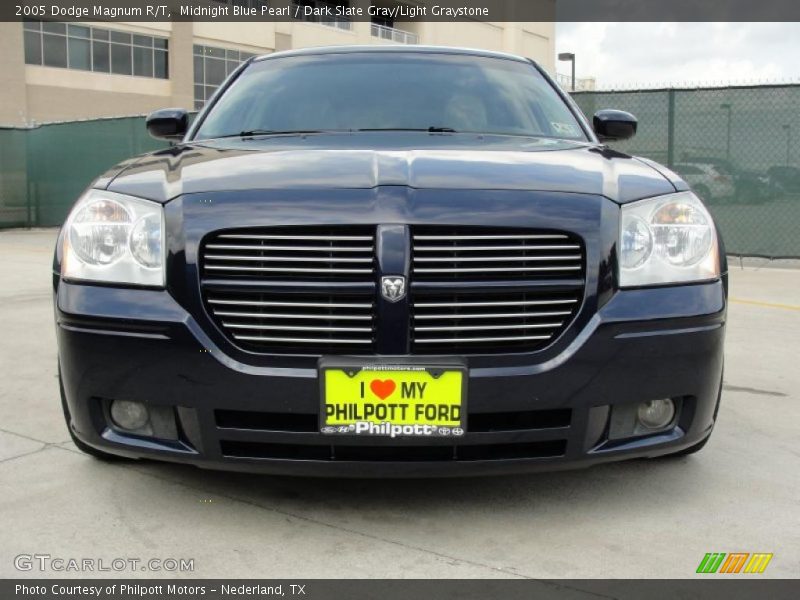 Midnight Blue Pearl / Dark Slate Gray/Light Graystone 2005 Dodge Magnum R/T