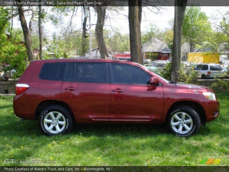 Salsa Red Pearl / Ash Gray 2008 Toyota Highlander 4WD