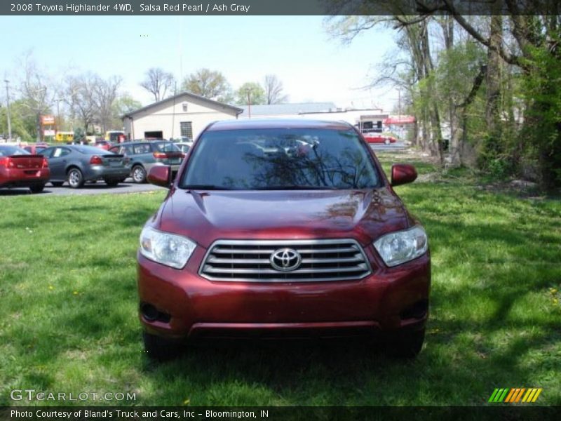 Salsa Red Pearl / Ash Gray 2008 Toyota Highlander 4WD