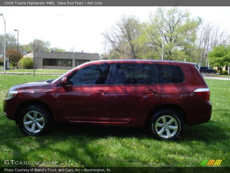 Salsa Red Pearl / Ash Gray 2008 Toyota Highlander 4WD