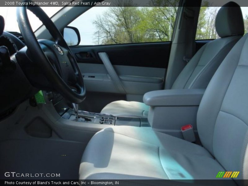 Salsa Red Pearl / Ash Gray 2008 Toyota Highlander 4WD