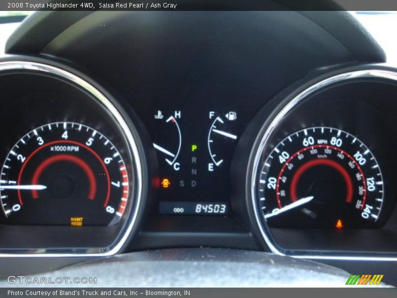 Salsa Red Pearl / Ash Gray 2008 Toyota Highlander 4WD