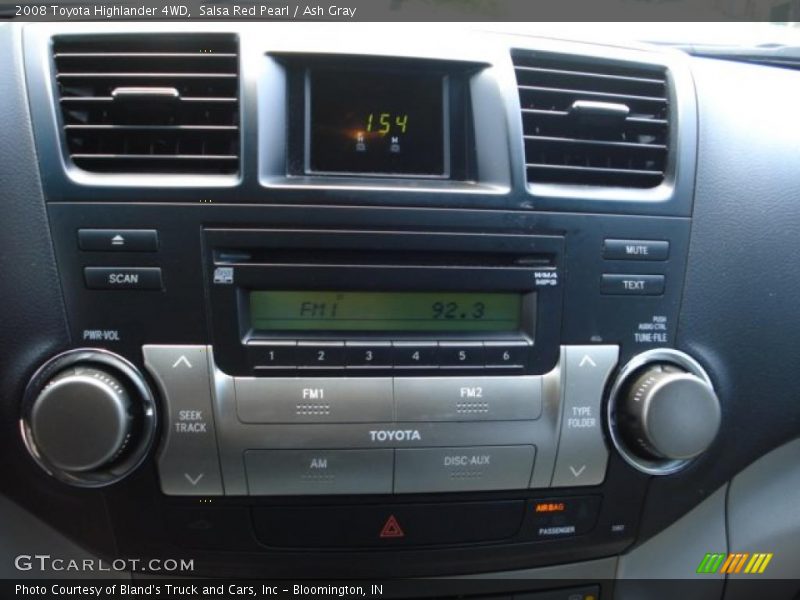 Salsa Red Pearl / Ash Gray 2008 Toyota Highlander 4WD