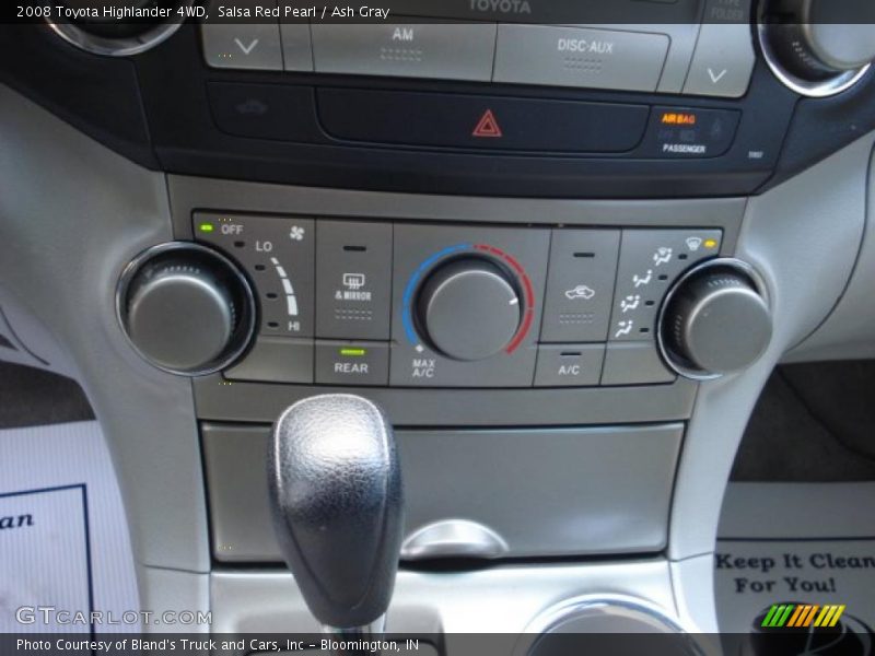 Salsa Red Pearl / Ash Gray 2008 Toyota Highlander 4WD