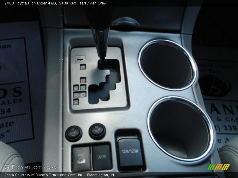 Salsa Red Pearl / Ash Gray 2008 Toyota Highlander 4WD