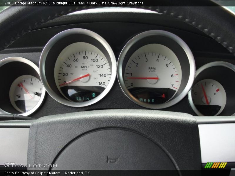 Midnight Blue Pearl / Dark Slate Gray/Light Graystone 2005 Dodge Magnum R/T